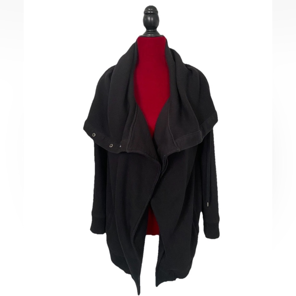 Athleta Jacket oversized Boho Casual Black sz Large